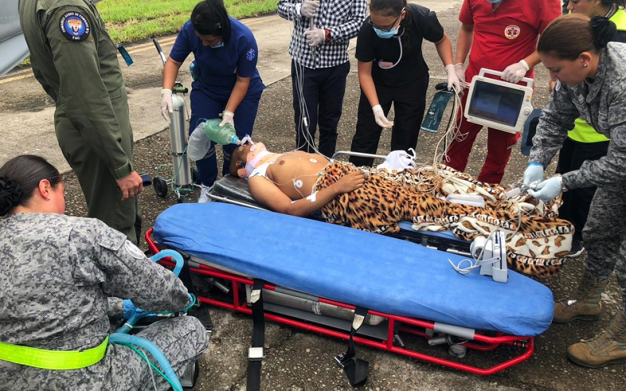 El CACOM 6 evacuó Soldado del Ejército Nacional herido con arma de fuego