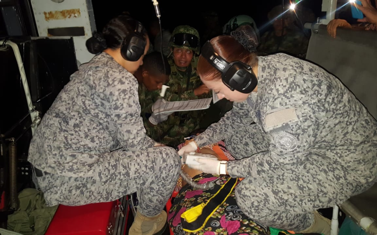 Fuerzas Militares auxiliaron menor de edad embarazada en el Caquetá