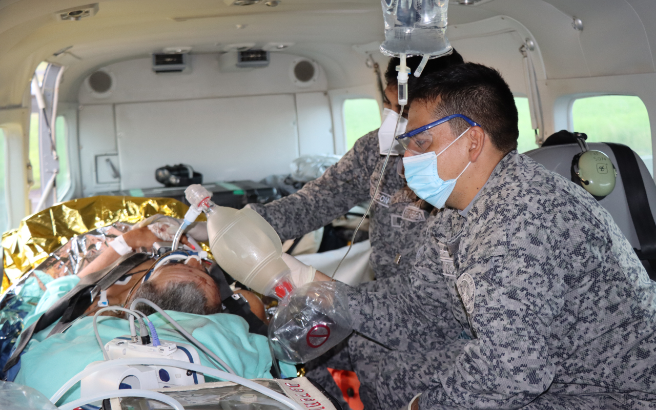 Integridad de hombre vichadense fue protegida gracias a las capacidades de su Fuerza Aérea Colombiana