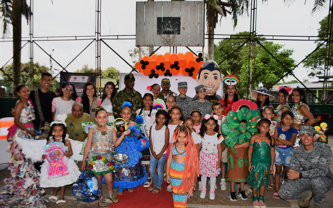 Niños de Caquetá disfrutaron de una tarde de disfraces ecológicos