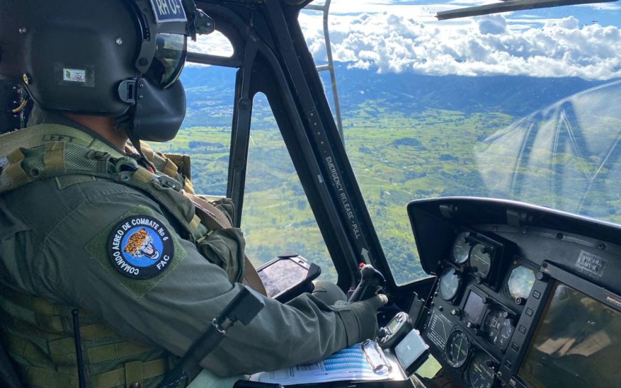 Misiones de vigilancia en el Parque Nacional Natural La Paya son realizadas por su Fuerza Aérea Colombiana 