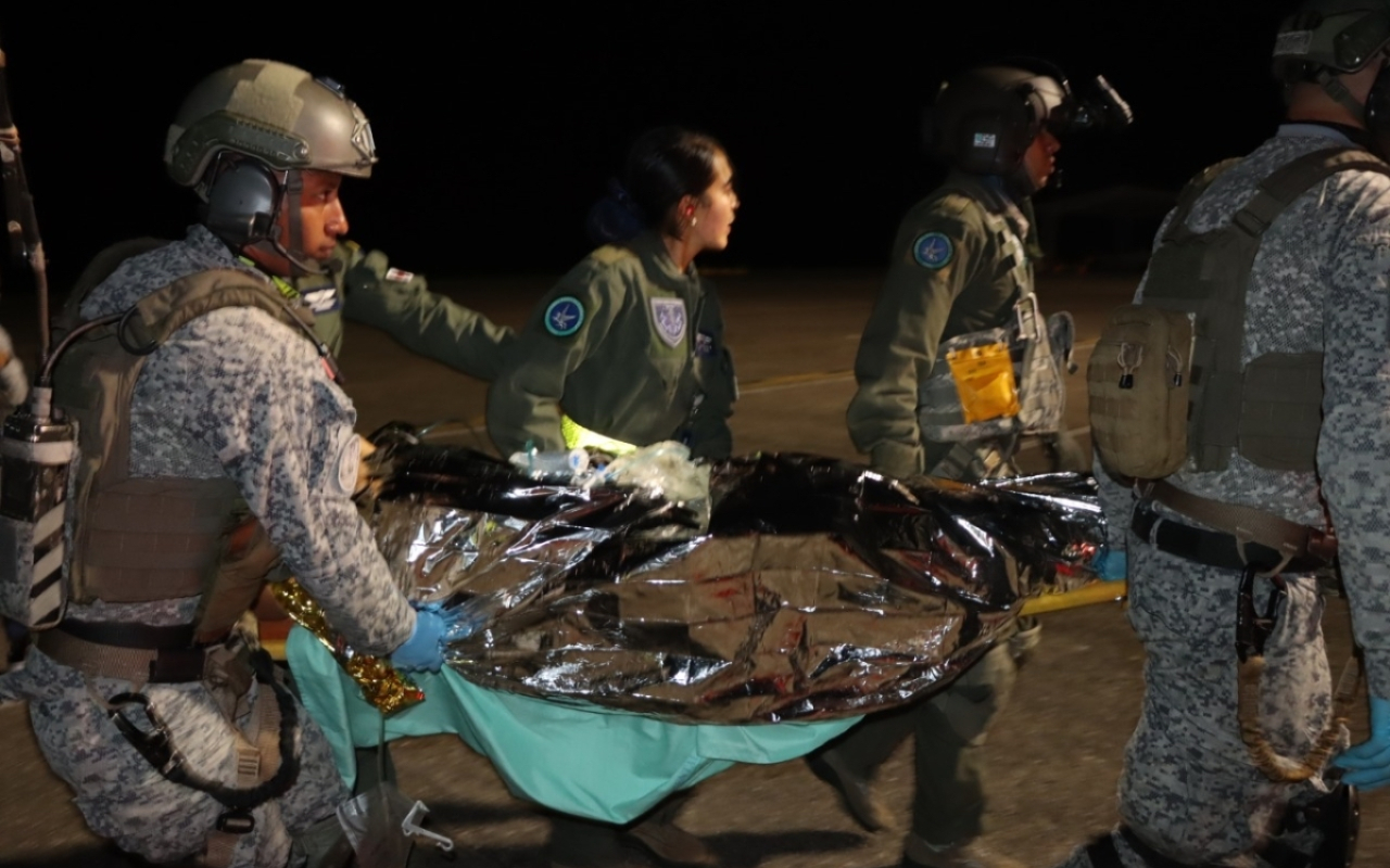 Vida de un menor de edad fue salvada tras despliegue aéreo de su Fuerza Aérea