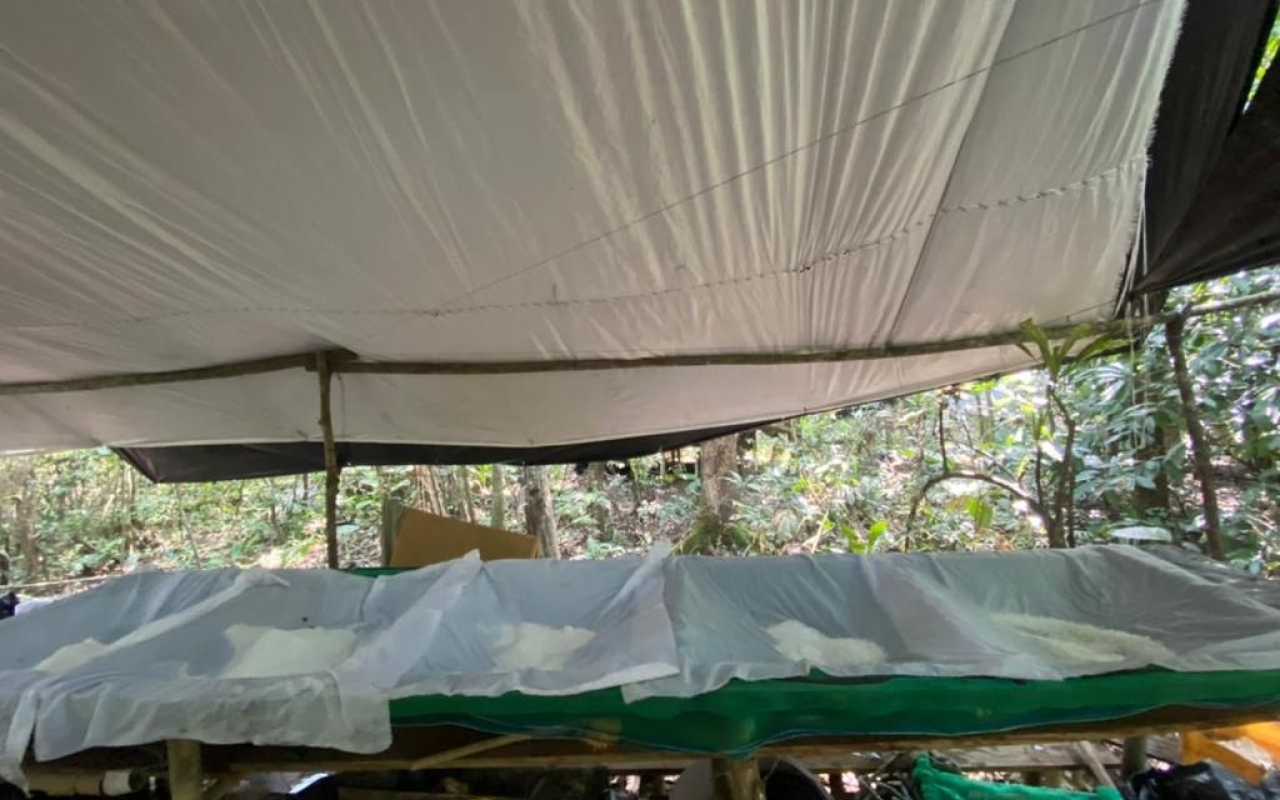 Laboratorio para el procesamiento de Clorhidrato de Cocaína fue inhabilitado en el Guaviare