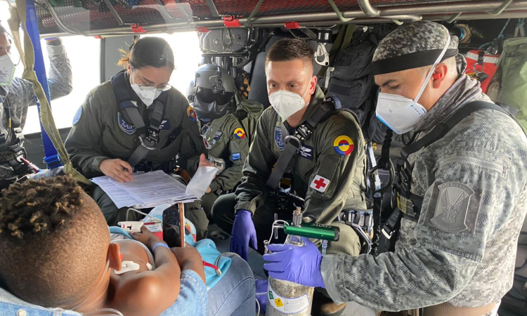 Por afecciones respiratorias, un menor fue evacuado de urgencia desde Chocó    